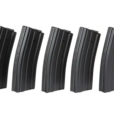 Zestaw 5 magazynków hi-cap 300 kulek do M4/M16 - czarny OD-G-SPE-05-005259-00 asgbox.pl