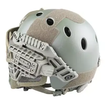 Replika kasku FAST PJ G4 System z osłoną twarzy - Olive Green OD-G-EME-21-016947-00 asgbox.pl