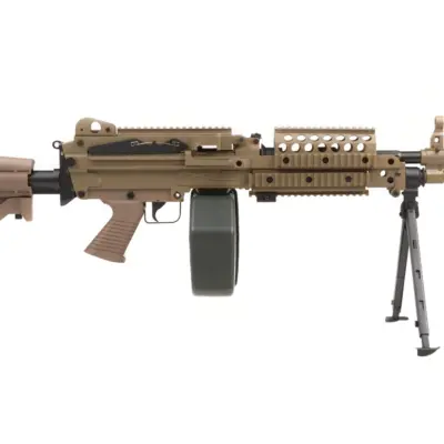 Replika karabinu maszynowego H.M.G. MK46 - tan OD-G-AIK-01-013393-00 asgbox.pl