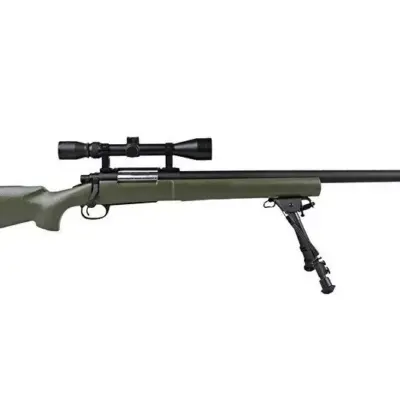 Replika karabinu snajperskiego SW-04 (z lunetą i dwójnogiem) - oliwkowa OD-G-SWL-03-001246-00 asgbox.pl
