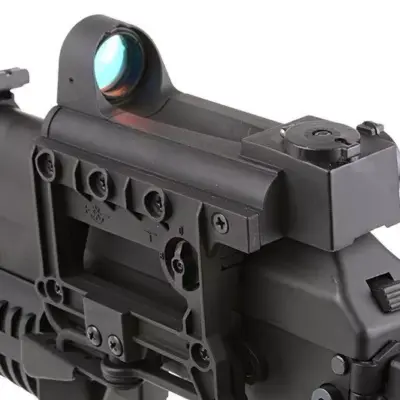 Replika pistoletu maszynowego PP-19 Bizon z tłumikiem i kolimatorem OD-G-CYM-01-009116-00 asgbox.pl