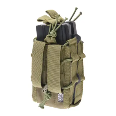 Podwójna uniwersalna ładownica Open II na magazynki - oliwkowa OD-G-PRI-19-017407-00 asgbox.pl