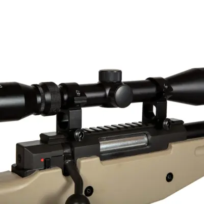 Replika karabinu snajperskiego Warrior I ( z dwójnogiem i lunetą) - Tan OD-G-WEL-03-001911-00 asgbox.pl