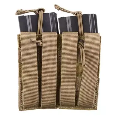Podwójna ładownica Open Top na magazynki M4/M16 - khaki OD-G-EME-19-019152-00 asgbox.pl