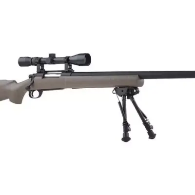 Replika karabinu snajperskiego SW-04 (z lunetą i dwójnogiem) - tan OD-G-SWL-03-022037-00 asgbox.pl