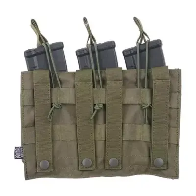 Potrójna ładownica OPEN na magazynki AK - oliwkowy OD-G-PRI-19-019435-00 asgbox.pl