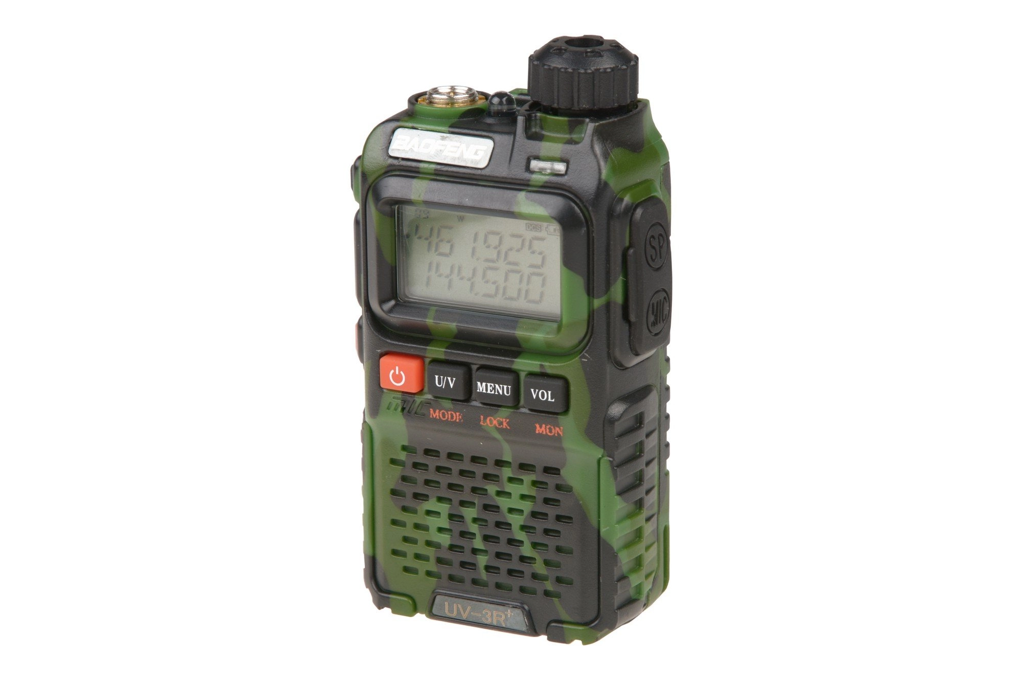 Ręczna, dwukanałowa radiostacja Baofeng UV-3R+ (VHF / UHF) 2W - camo OD-G-BAO-31-015146-00 asgbox.pl Ręczna, dwukanałowa radiostacja Baofeng UV-3R+ (VHF / UHF) 2W - camo - obrazek 4