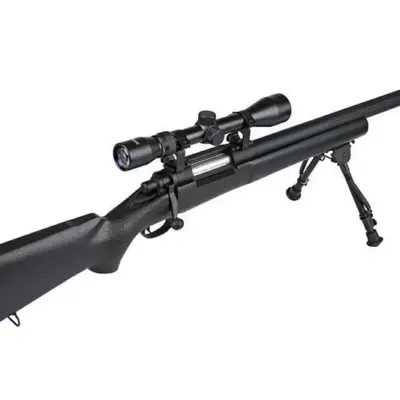 Replika karabinu snajperskiego SW-04J Army (z lunetą i dwójnogiem) - czarna OD-G-SWL-03-003800-00 asgbox.pl