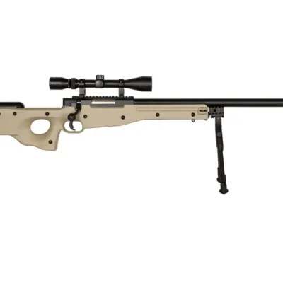Replika karabinu snajperskiego Warrior I ( z dwójnogiem i lunetą) - Tan OD-G-WEL-03-001911-00 asgbox.pl