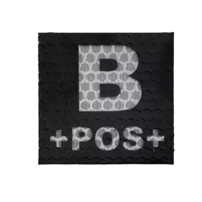 Naszywka IR z grupą krwi: B POS OD-G-KAM-30-002091-00 asgbox.pl