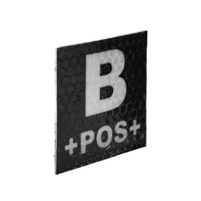 Naszywka IR z grupą krwi: B POS OD-G-KAM-30-002091-00 asgbox.pl