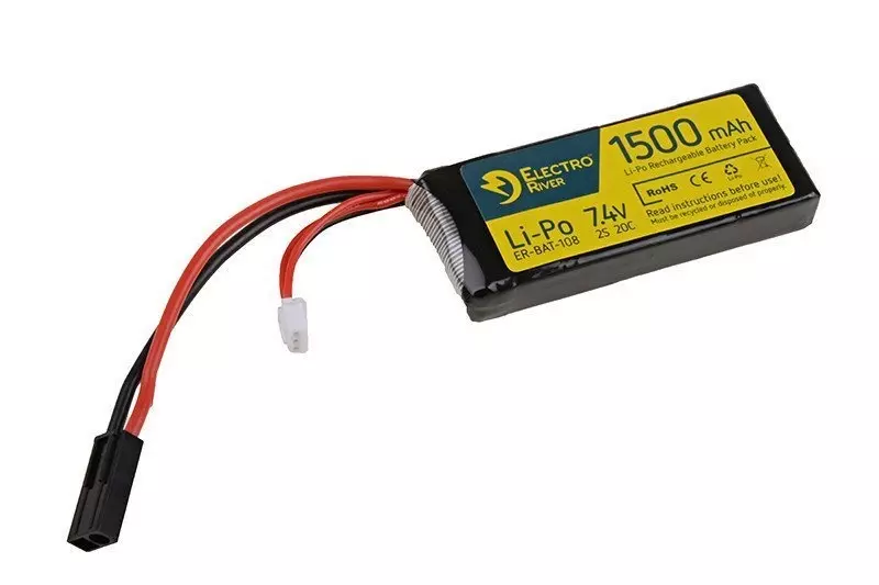 Akumulator LiPo 7,4V 1500mAh 20/40C OD-G-ELR-06-008305-00 asgbox.pl asgbox.pl - Akumulator LiPo 7