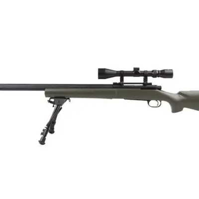 Replika karabinu snajperskiego SW-04J Army (z lunetą i dwójnogiem) - oliwkowa OD-G-SWL-03-003801-00 asgbox.pl