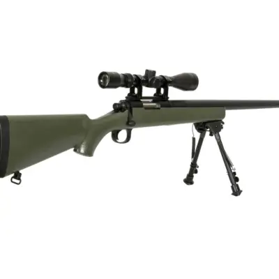 Replika karabinu snajperskiego SW-10 (z lunetą i dwójnogiem) - oliwkowa OD-G-SWL-03-007818-00 asgbox.pl