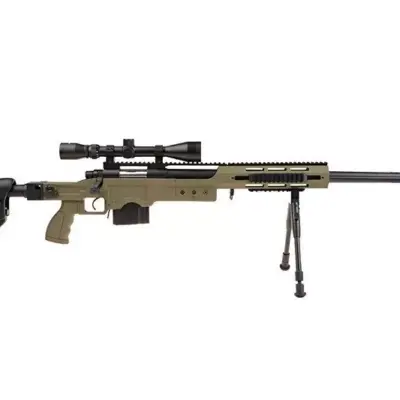 Replika karabinu snajperskiego MB4411D - z lunetą i dwójnogiem - oliwkowa OD-G-WEL-03-008120-00 asgbox.pl