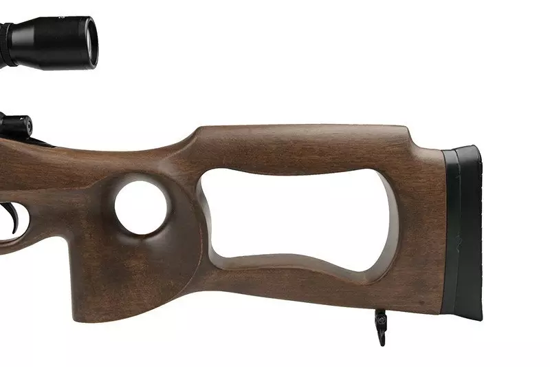 Replika karabinu snajperskiego MB09D - z lunetą i dwójnogiem OD-G-WEL-03-006471-00 asgbox.pl Replika karabinu snajperskiego MB09D - z lunetą i dwójnogiem - obrazek 9