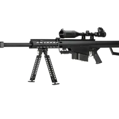 Replika karabinu Barret® M82A1 CQB z lunetą i dwójnogiem - czarna OD-G-SWL-01-001978-00 asgbox.pl