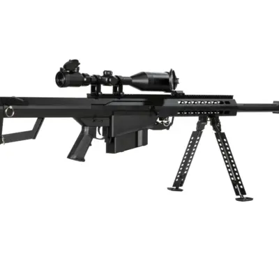 Replika karabinu Barret® M82A1 CQB z lunetą i dwójnogiem - czarna OD-G-SWL-01-001978-00 asgbox.pl