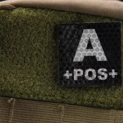 Naszywka IR z grupą krwi: A POS OD-G-KAM-30-002089-00 asgbox.pl