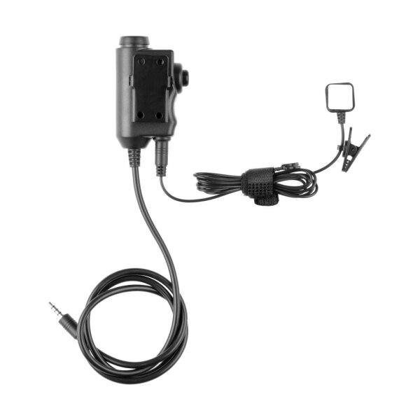 Earmor M52 Tactical PTT 3.5mm AUX Black