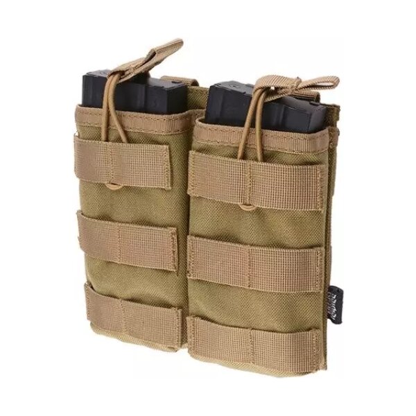 asgbox.pl - Podwójna ładownica Open I na magazynki AK/M4/G36 - tan
