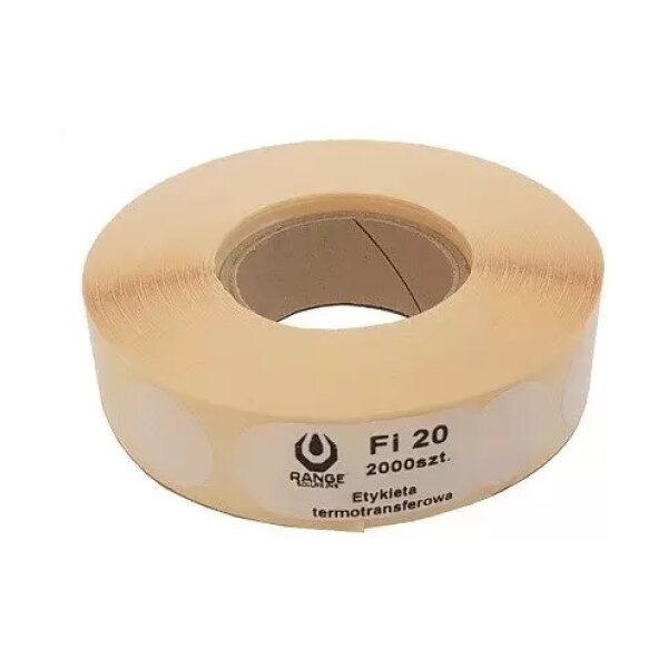 asgbox.pl - Zaklejki do tarcz 20mm - 2000 szt. - białe