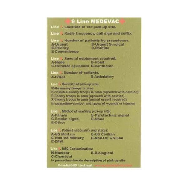 asgbox.pl - Naklejka - 9 Line MEDEVAC - OD