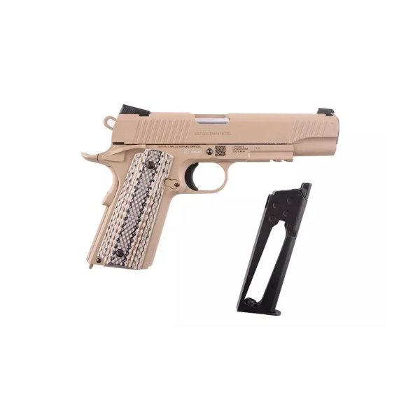 asgbox.pl - Replika pistoletu Colt M45A1 CO2 6mm GBB - tan