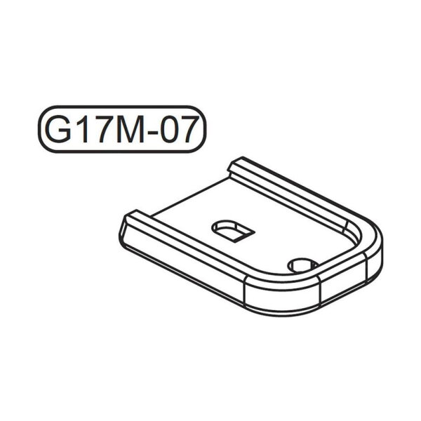 GHK Original Parts - Magazine Base For Glock G17 Gas Magazine ( G17M-07 )