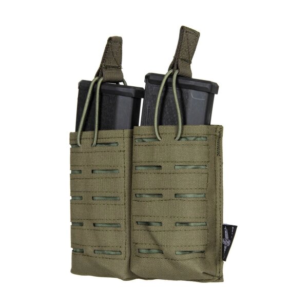 asgbox.pl - Podwójna ładownica Laser-Cut MOLLE na 2 magazynki typu M4/M16 - Ranger Green