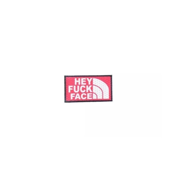asgbox.pl - Naszywka IR - Hey Fuck Face - czerwona