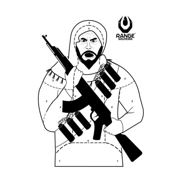 asgbox.pl - Tarcza Strzelecka Terrorist - 50 szt.