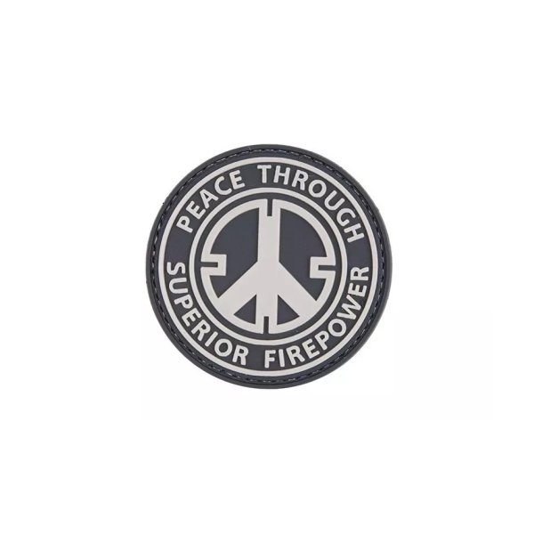 asgbox.pl - Naszywka 3D - Peace Through Superior Firepower
