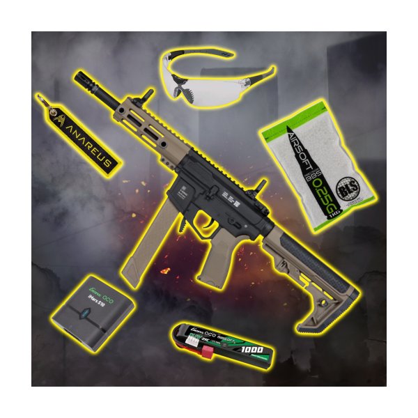 STARTER PACK Set SA AR9 Light Ops (SA-FX01 FLEX(TM) HAL ETU(TM)) - Black / Tan