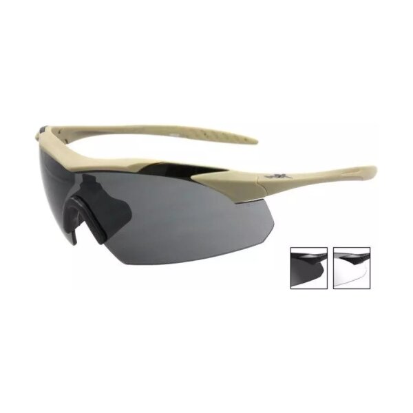asgbox.pl - Okulary Wiley X® Vapor Grey/Clear - Tan Frame