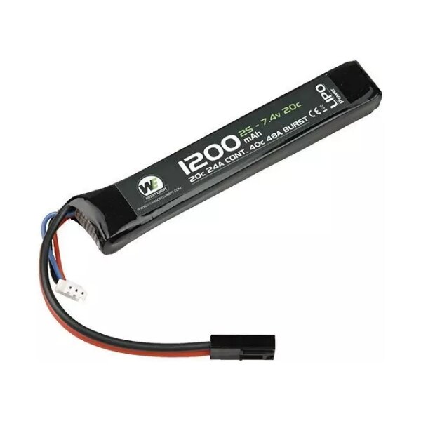 asgbox.pl - Akumulator LiPo 1200mAh 7.4V 20C - stick