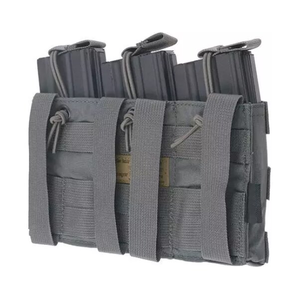 asgbox.pl - Potrójna ładownica Open Top na magazynki M4/M16 - foliage green