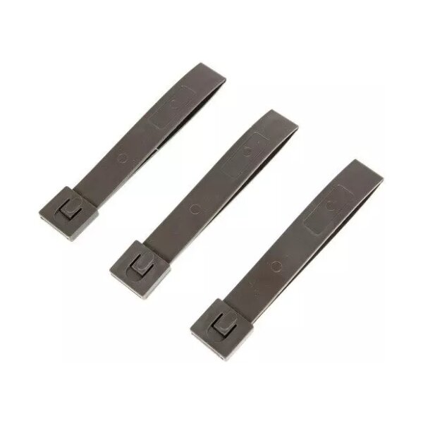 asgbox.pl - Zestaw 3 polimerowych klamer 5" - Mass Grey