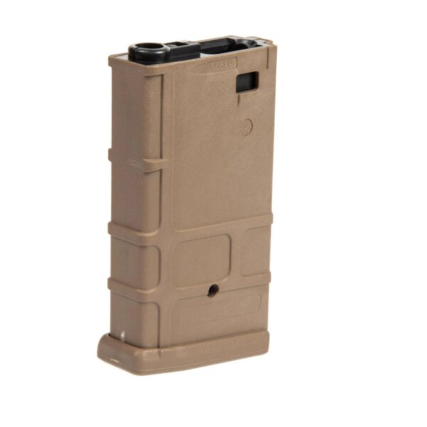 asgbox.pl - Krótki magazynek hi-cap 190 kulek do replik M4/M16/Masada - tan