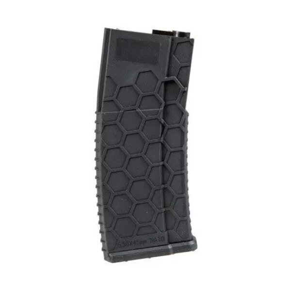 asgbox.pl - Magazynek mid-cap na 120 kulek typu HEX do M4/M16 - czarny