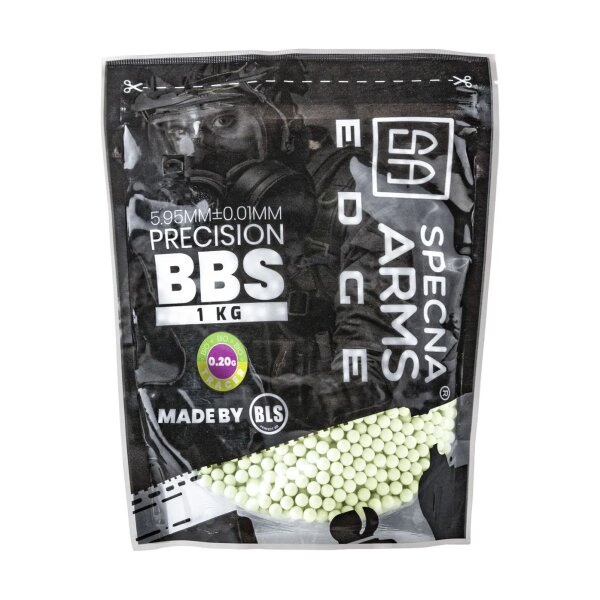 asgbox.pl - Kulki precyzyjne Specna Arms EDGE™ Tracer BIO 0.20g - 1kg - zielone