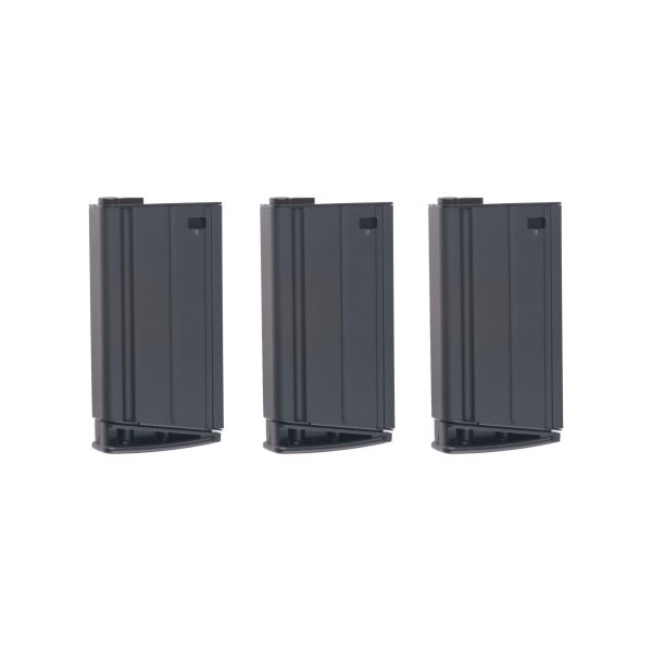 asgbox.pl - Zestaw 3 magazynków mid-cap 160 kulek do Scar-H - czarny
