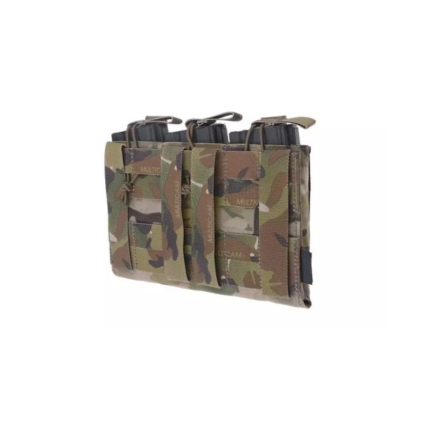 asgbox.pl - Potrójna ładownica Open Top na magazynki M4/M16 + pistoletowe - Multicam