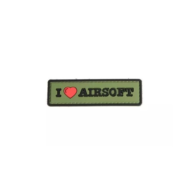asgbox.pl - Naszywka 3D - I Love Airsoft