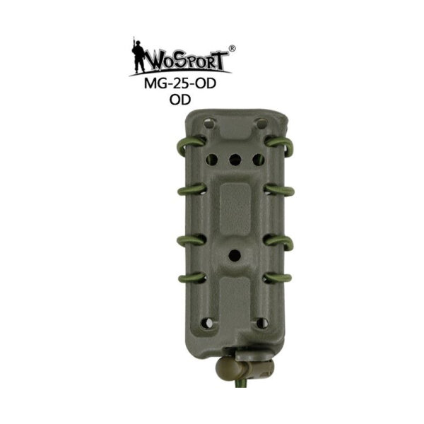 WST Nylon MOLLE Pistol Magazine Pouch – Green