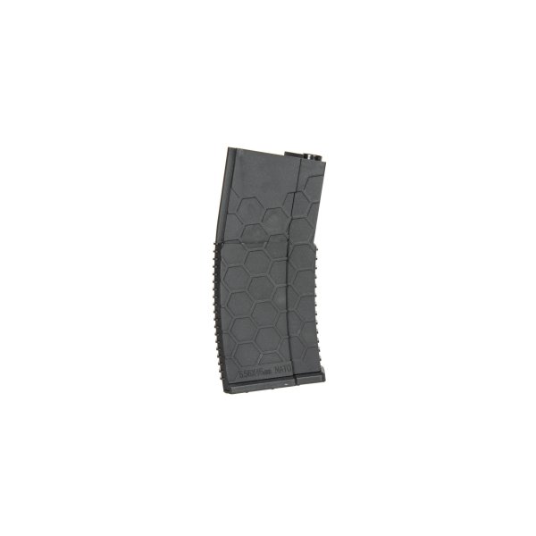 asgbox.pl - Polimerowy magazynek mid-cap HX 120 kulek do replik M4/M16 - czarny