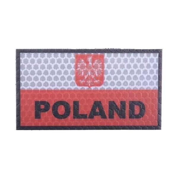 asgbox.pl - Naszywka IR - Flaga Polski z godłem - FC