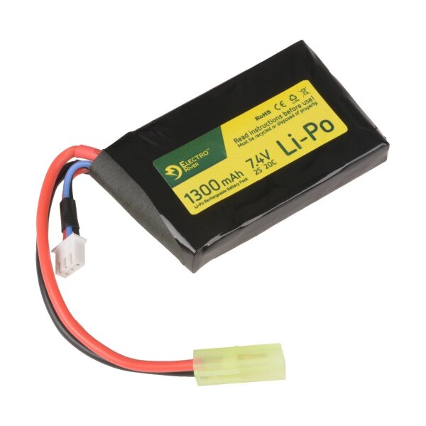 asgbox.pl - Akumulator LiPo 7.4V 1300mAh 1-modułowy 20/40C; Tamiya mały