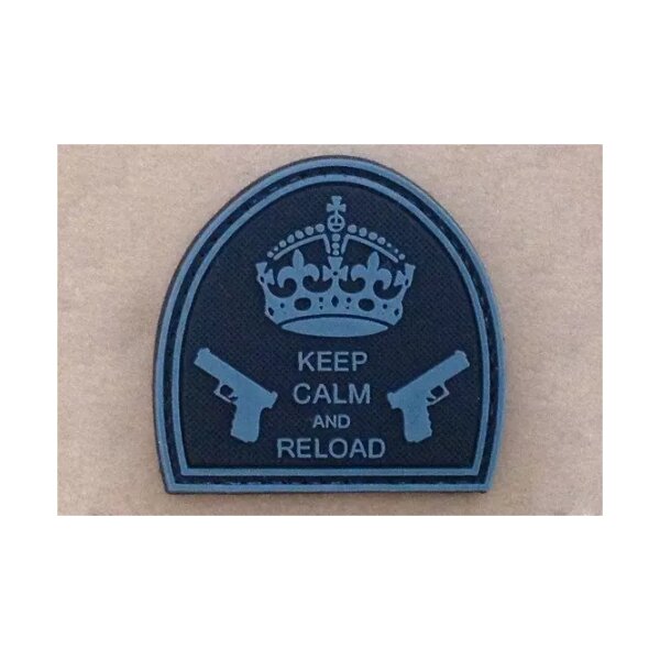 asgbox.pl - Naszywka - Keep Calm And Reload - Black