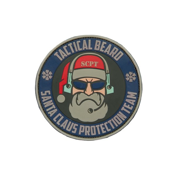 3D PVC SANTA CLAUS PROTECTION TEAM Patch - Colorful